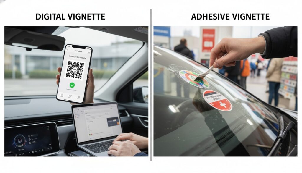 Digitale Vignette oder Klebevignette? Ein ausführlicher Vergleich für Autofahrer