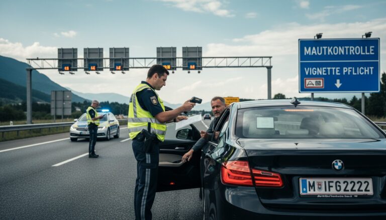 Strafen und Bußgelder: Was passiert, wenn Sie ohne Vignette oder Maut unterwegs sind?